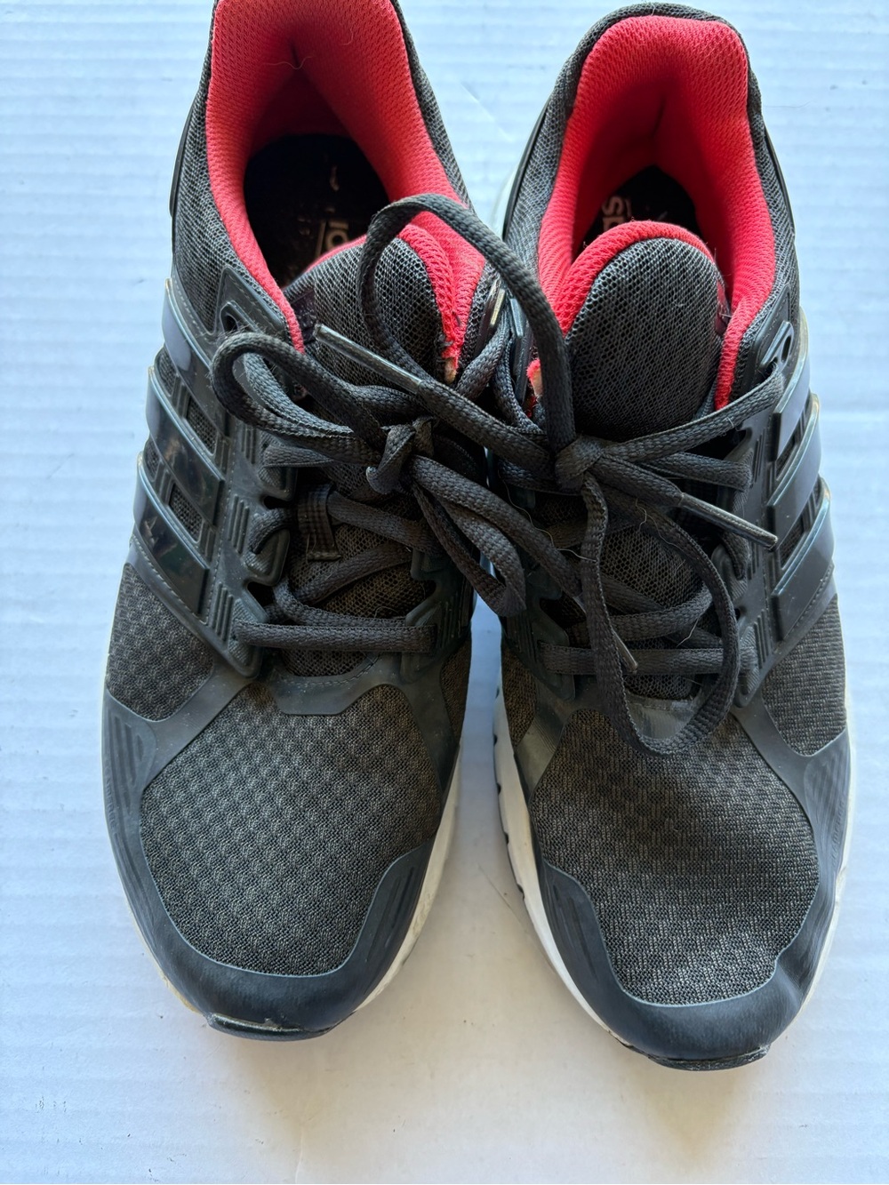 adidas Women's Black/Pink Athletic Sneakers with Pink Lining